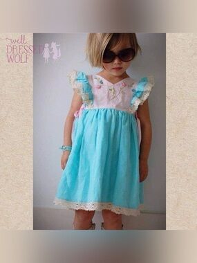Well Dressed Wolf Mimi’s Attic Dress 2T Ruffle Floral Embroidered Bows